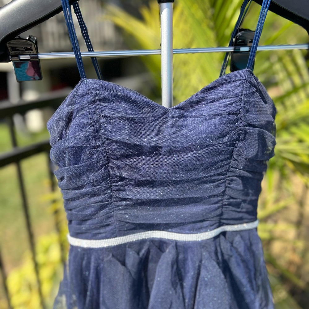 Le Chateau Midnight Blue Sparkle Dress